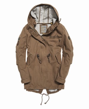 Superdry Bonded Rookie Parka Női Kabát Khaki | TGPFA1038